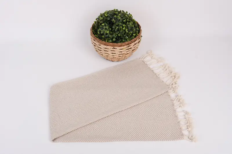 Housewarming Gift, Monogrammed Hand Towel, Personalized Wedding Gift, Personalized Hand Towel, 40x20 Cotton Herringbone Towel, Small Bath Towels - 4