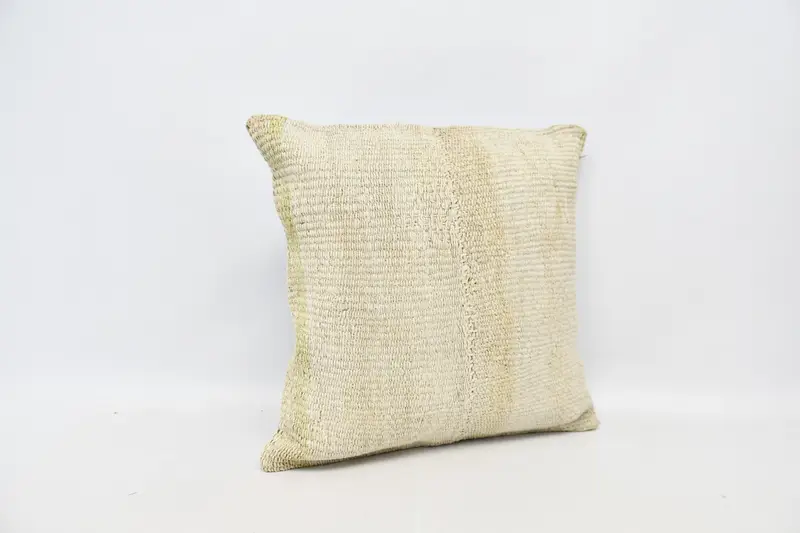 Interior Designer Pillow, Pillow Cover, 24x24 White Pillow Sham, Boho Pillow, Turkish Kilim Pillow, Outdoor Bolster Cushion, Art Deco Pillow - 3