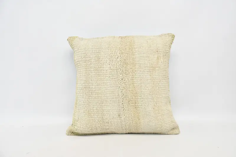 Interior Designer Pillow, Pillow Cover, 24x24 White Pillow Sham, Boho Pillow, Turkish Kilim Pillow, Outdoor Bolster Cushion, Art Deco Pillow - 1