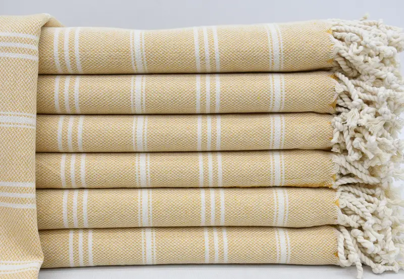 Wedding Favors, Best Friend Gift, Spa Towel, 36x24 Cotton Striped Towel, Bridal Shower Favor, Personalized Gifts, Personalized Dish Towel - 1