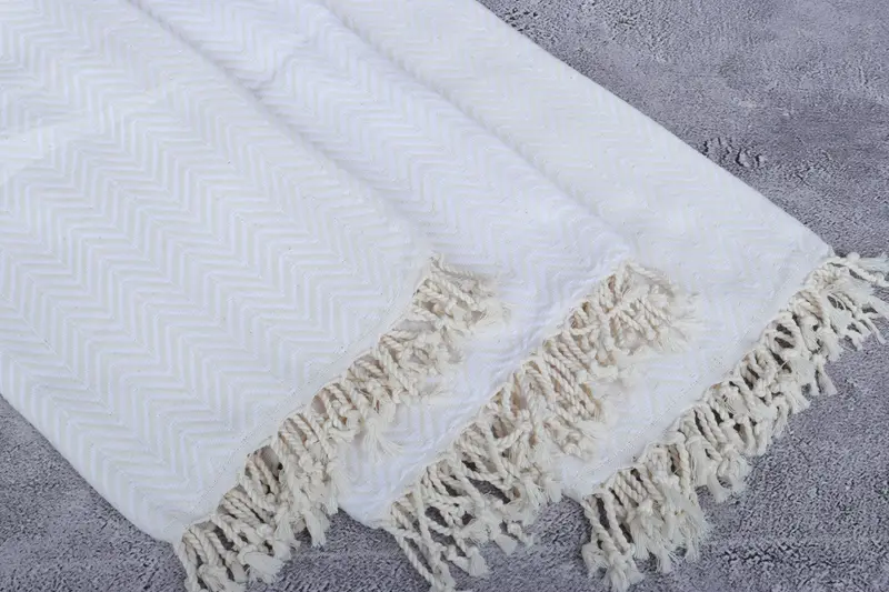 Bachelorette Gifts, Monogrammed Beach Towel, Gifts For Him, Hammam Towel USA, Valentines Day Gift Idea, Kids Beach Towel, 70x40 Cotton Zig zag Towel - 5