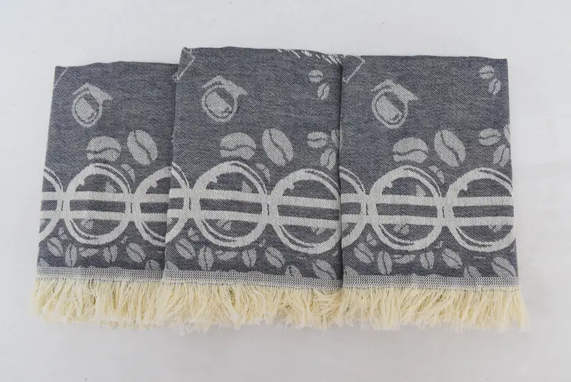 Turkish Hand Towel, Organic Towel, Bridal Shower Gift, Spa Gift, 28x20 Cotton Coffee Patterned Towel, Monogram Kitchen Towel, Bathroom Towels - 4