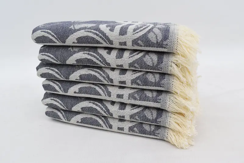 Turkish Hand Towel, Organic Towel, Bridal Shower Gift, Spa Gift, 28x20 Cotton Coffee Patterned Towel, Monogram Kitchen Towel, Bathroom Towels - 3