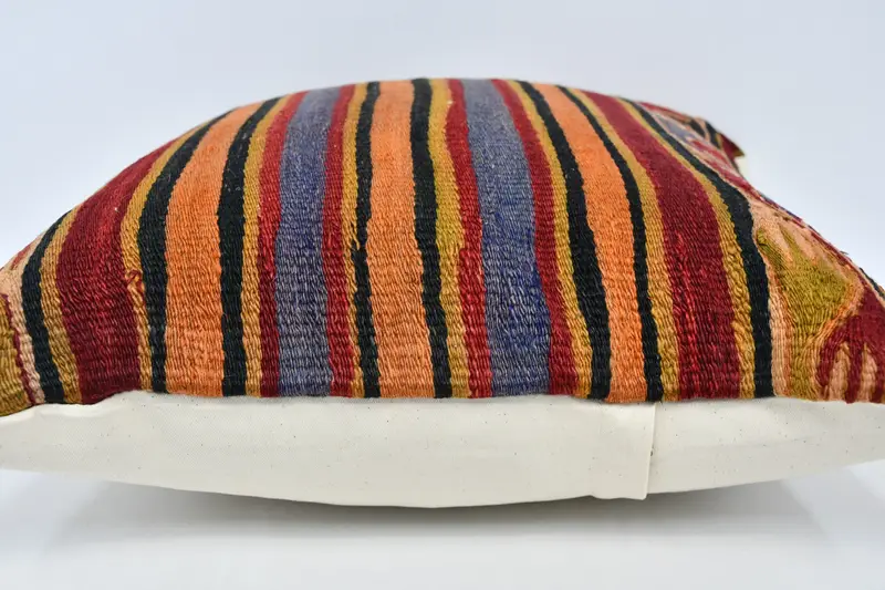 Boho Pillow, 20x20 Red Cushion, Throw Kilim Pillow, Turkish Pillow, Outdoor Throw Pillow, Nautical Throw Pillow Cover, Pillow Case - 6