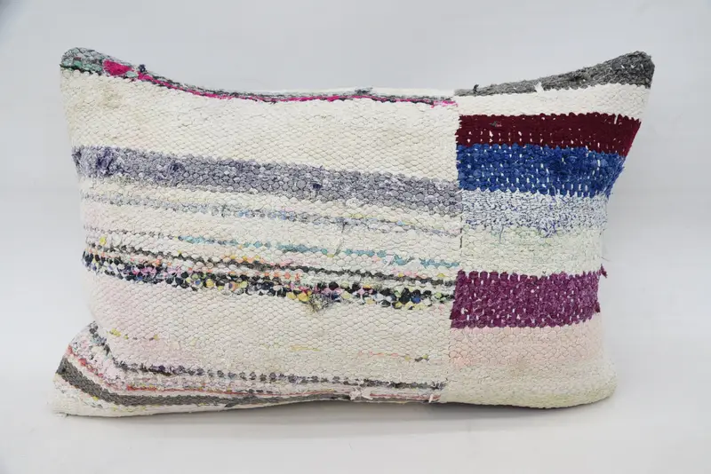 Pillow for Sofa, Ethnic Pillow Cover Cushion Case, Cushion, Interior Designer Pillow, Authentic Cushion Cover, Vintage Pillow, 16x24 Purple Cushion - 1