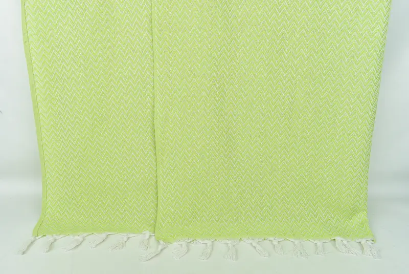 Organic Beach Blanket, Turkish Bedcover, Bedspread, Halloween Blanket, Housewarming Gift, Christmas Gift, 76x64 Cotton Zig zag Towel, Wedding Favors - 7