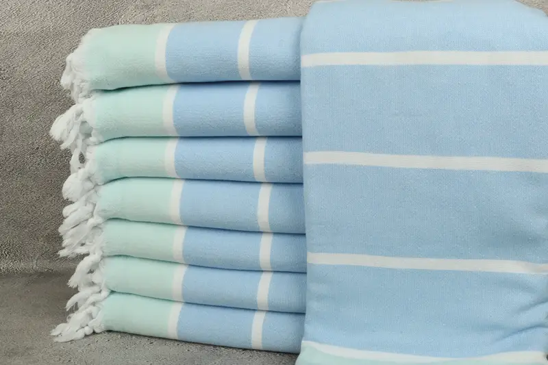 Turkish beach towel, Personalized Gift, 68x40 Cotton Striped Terry Towel, Valentines Day Gift Idea, Bridesmaid Gift Towel, Turkish Towel Bulk - 1