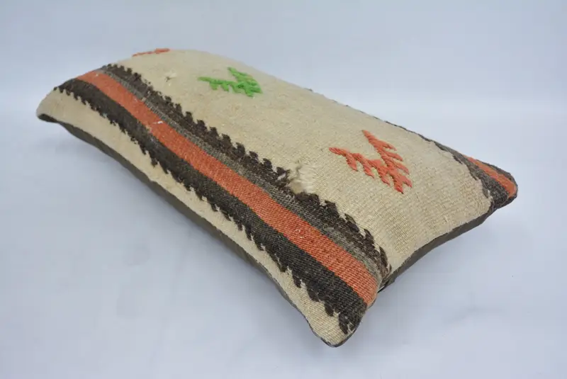 12x24 Beige Pillow, Pillow Cover, Gift Pillow, Designer Throw Cushion Case, Handmade Throw Cushion Cover, Antique Pillows, Turkish Pillow - 6