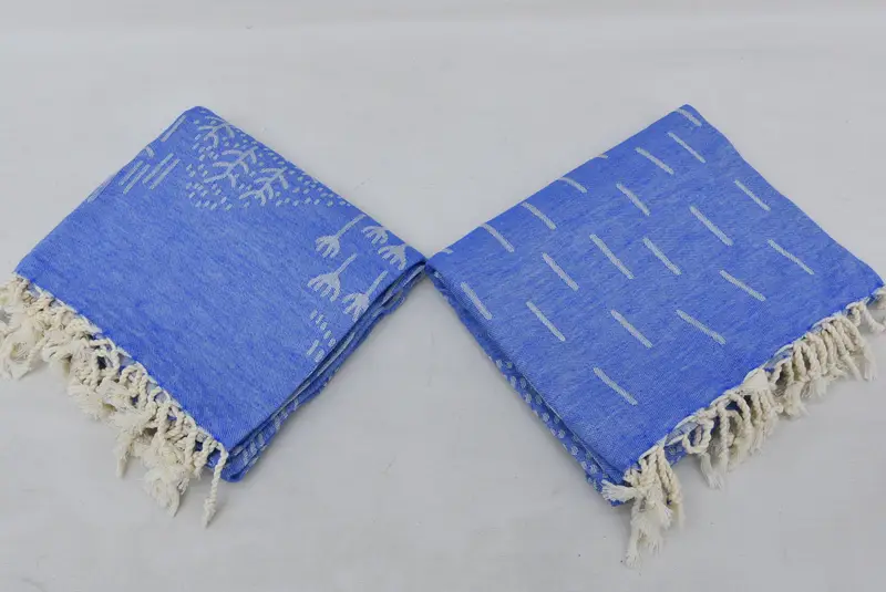 Travel towel, Eco-friendly Turkish peshtemal towel, 68x40 Cotton Mountain Design Towel, Guest Towel, Bridal Shower Gift, Beach towel, Baby Boy Gift - 7