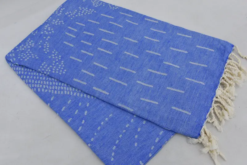 Travel towel, Eco-friendly Turkish peshtemal towel, 68x40 Cotton Mountain Design Towel, Guest Towel, Bridal Shower Gift, Beach towel, Baby Boy Gift - 5