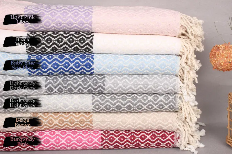 Striped Towel Organic Cotton Beige, 70x40 inches