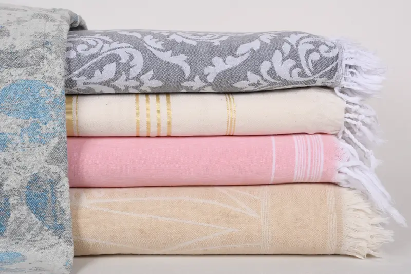 80x60 Cotton Set of 5 Towel, Boho Throw Blankets, Tablecloth, Girl Trip Party Favor, Personalized Home Gift Wedding, Monogram Blanket, Custom Gifts - 1