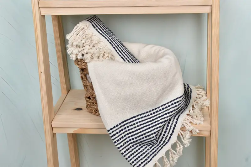 70x36 Cotton Striped Towel, Gift For Him, Monogram Turkish Towel, Large Turkish Towel, Kids Beach Towel, Organic Beach Towel, Home Decor Towel - 4