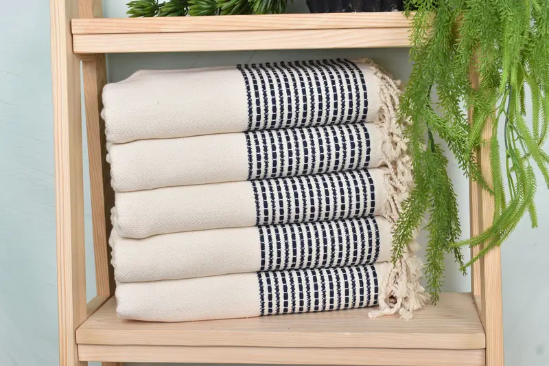 70x36 Cotton Striped Towel, Gift For Him, Monogram Turkish Towel, Large Turkish Towel, Kids Beach Towel, Organic Beach Towel, Home Decor Towel - 2