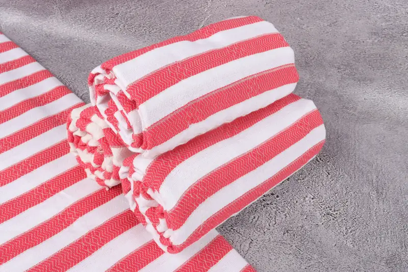 Bachelorette Party Gift, Gift Towel, Turkish Towel USA, Custom Wedding Gift, Guest Towel, Girls Weekend Getaways Gifts, 70x36 Cotton Striped Towel - 7