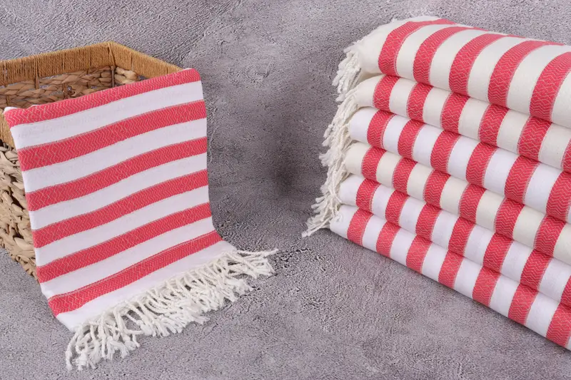 Bachelorette Party Gift, Gift Towel, Turkish Towel USA, Custom Wedding Gift, Guest Towel, Girls Weekend Getaways Gifts, 70x36 Cotton Striped Towel - 3