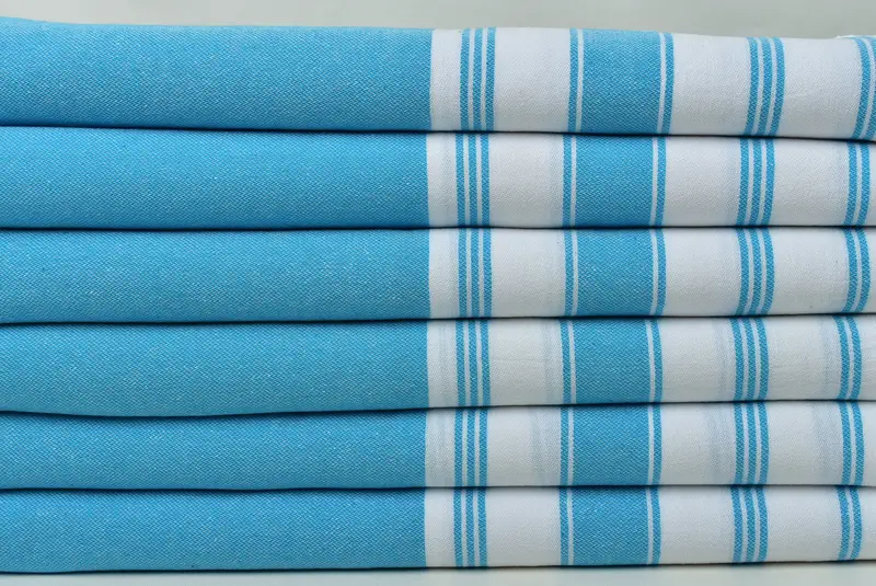 Kişiselleştirilmiş el havlu, monogramlı el havlu, gelin duş hediyeleri, monogram mutfak havlu, 44x24 pamuklu çizgili havlu, onun için hediyeler, yaz hediyesi - 2