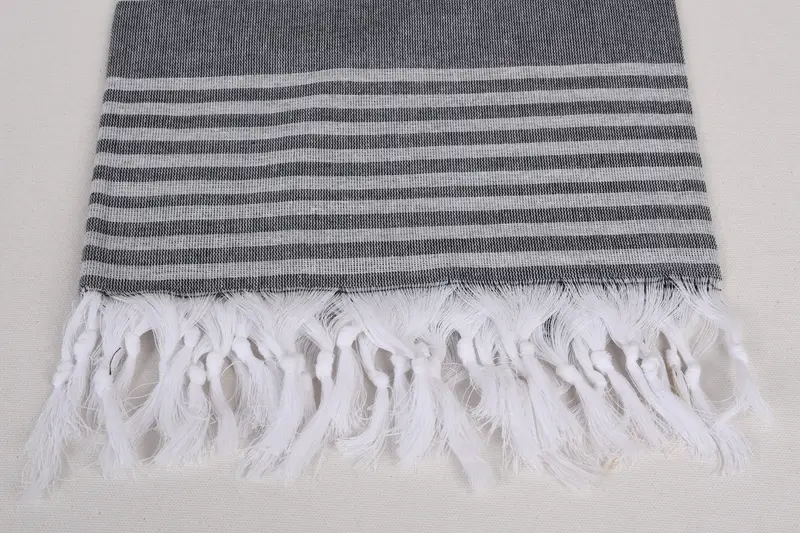 Maid Of Honor Gift, Bachelorette Party Gifts, Travel Towel, 68x36 Cotton Striped Towel, Bachelorette Party Favors, Organic Towel, Handmade Gift - 3