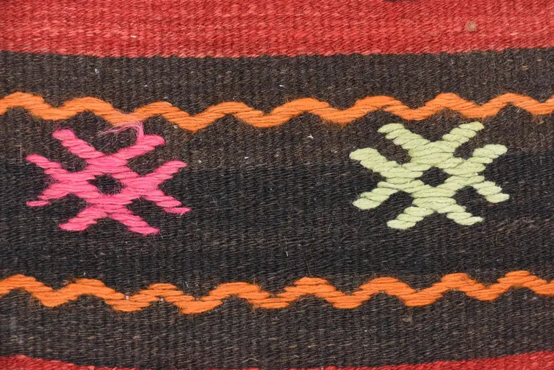 Home Decor Pillow, Pillow Cover, Kilim Pillow, Toss Pillow, Handwoven Pillow Cover Cushion Cover, 20x20 Red Pillow, Kilim Pillow Cover - 3