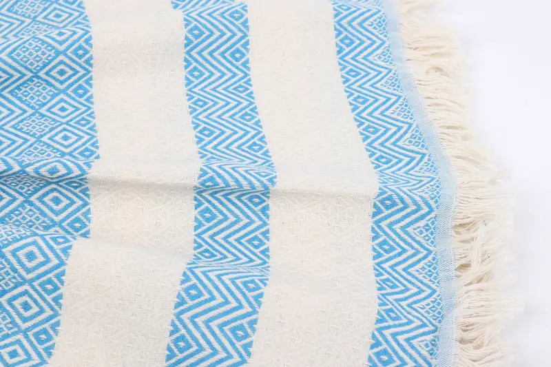 Welcome Wedding Gift, Turkish beach towel, Personalized Towel, Soft towel, 70x40 Cotton Diamond Towel, Sand-resistant Turkish towel for travel - 8