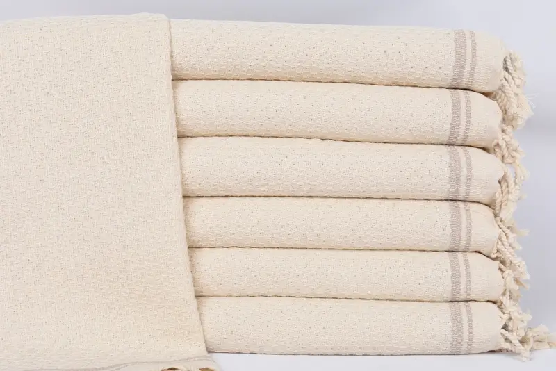 38x18 Cotton Striped Towel, Wedding Favors, Personalized Kitchen Towel, Best Wedding Gift, Personalized Bridesmaid Gift, Personalized Hand Towel - 1
