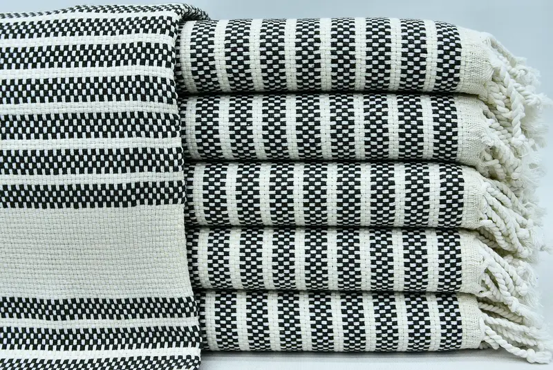 Bachelorette plaj havlu, organik havlu, kişiselleştirilmiş hediye, nakış havlu, monogram plaj havlusu, 70x40 pamuklu çizgili havlu, hediye havlu - 1