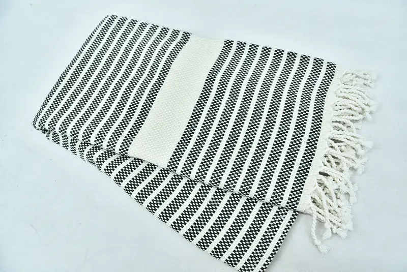 Bachelorette plaj havlu, organik havlu, kişiselleştirilmiş hediye, nakış havlu, monogram plaj havlusu, 70x40 pamuklu çizgili havlu, hediye havlu - 5