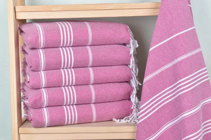 Towel With Name, Turkish towel, Quick-Dry Beach Towel, Bachelorette Party Favors Beach, 70x40 Cotton Striped Towel, Monogram Turkish Towel - 2