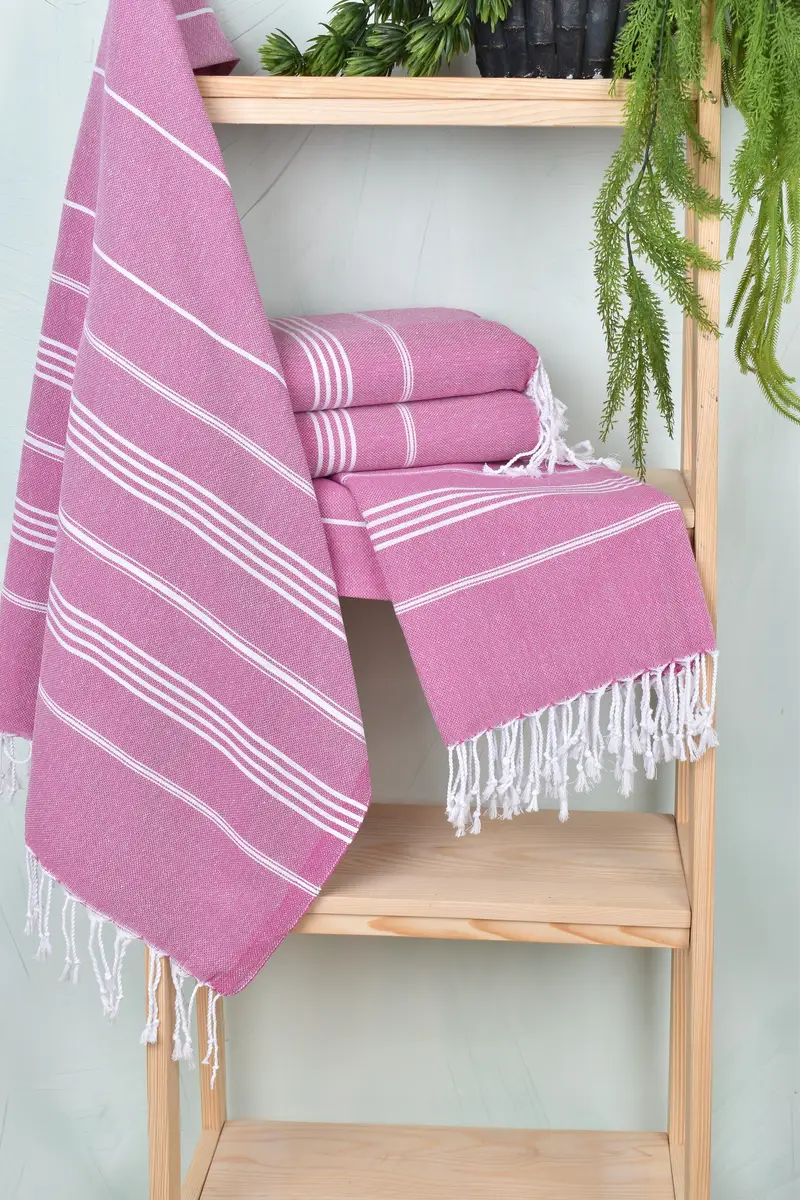 Towel With Name, Turkish towel, Quick-Dry Beach Towel, Bachelorette Party Favors Beach, 70x40 Cotton Striped Towel, Monogram Turkish Towel - 6