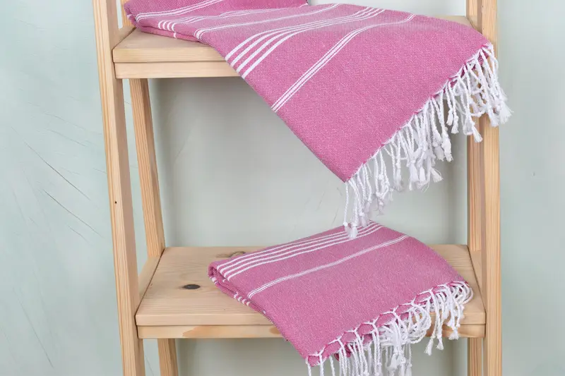 Towel With Name, Turkish towel, Quick-Dry Beach Towel, Bachelorette Party Favors Beach, 70x40 Cotton Striped Towel, Monogram Turkish Towel - 5