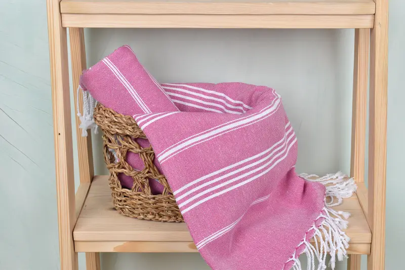 Towel With Name, Turkish towel, Quick-Dry Beach Towel, Bachelorette Party Favors Beach, 70x40 Cotton Striped Towel, Monogram Turkish Towel - 4