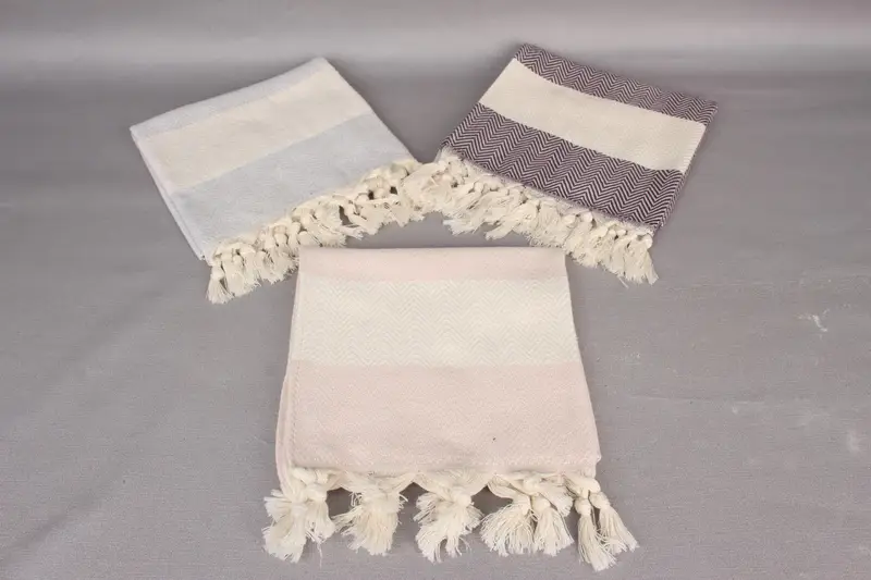 36x18 Cotton Herringbone Towel, Monogrammed Hand Towel, Monogram Towels, Personalized Hand Towel, Home Gift, Beach Wedding Favor, Turkish Tea Towel - 4
