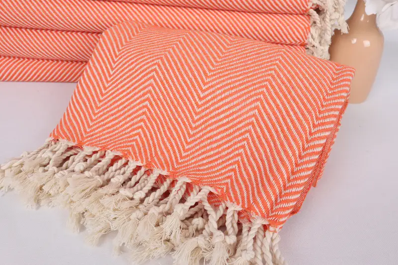 Turkish Towel USA, Monogrammed Beach Towel, Customized Towels, 70x40 Cotton Herringbone Towel, Gift For The Home Decor, Custom Wedding Gift - 4