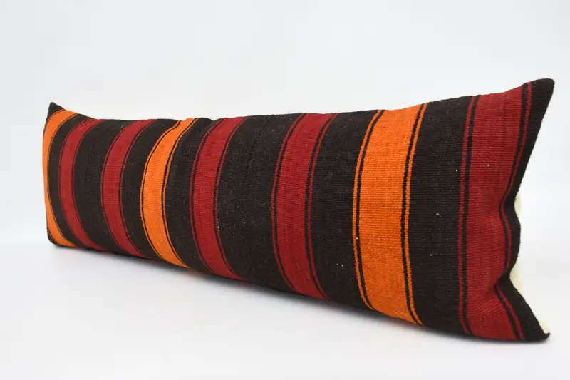 Cushion Cover, Interior Designer Pillow, 16x48 Red Pillow Case, Ethnic Throw Cushion Case, Vintage Kilim Throw Pillow, Pillow for Couch - 4