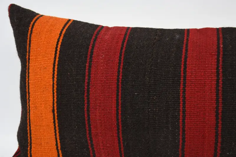 Cushion Cover, Interior Designer Pillow, 16x48 Red Pillow Case, Ethnic Throw Cushion Case, Vintage Kilim Throw Pillow, Pillow for Couch - 2