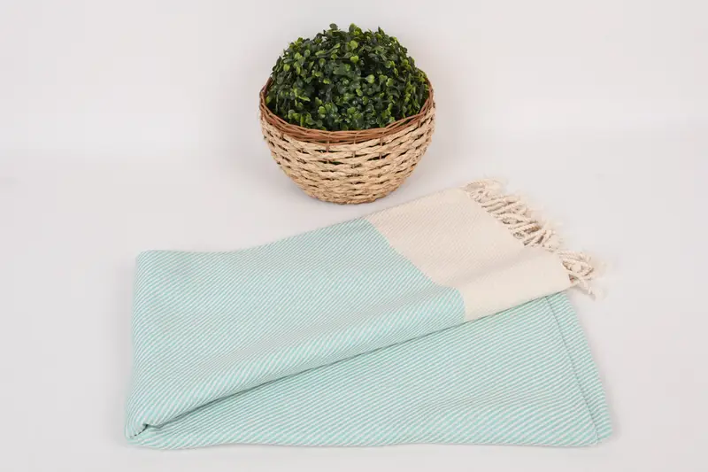 Weiches Handtuch, Ferienhandtuch, 70x40 Baumwollstreifenhandtuch, Monogramm Beachhandtuch, bester Freundeshochzeitsgeschenk, personalisiertes Strandtuch, Bachelorette Gunst - 5