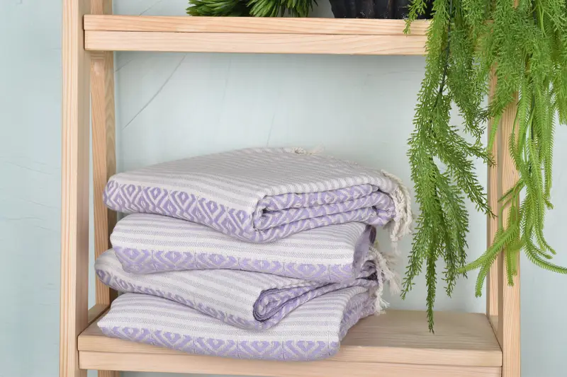 Embroidered Towel, Peshtemal Towel USA, Large Turkish Towel, Bridesmaid Gifts, Unique Wedding Gift, 76x38 Cotton Diamond Towel, Wedding For Favor - 7