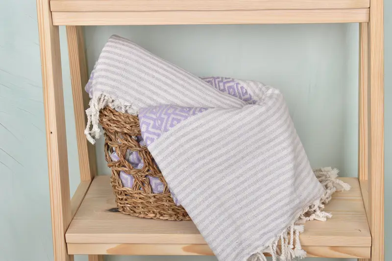 Embroidered Towel, Peshtemal Towel USA, Large Turkish Towel, Bridesmaid Gifts, Unique Wedding Gift, 76x38 Cotton Diamond Towel, Wedding For Favor - 4