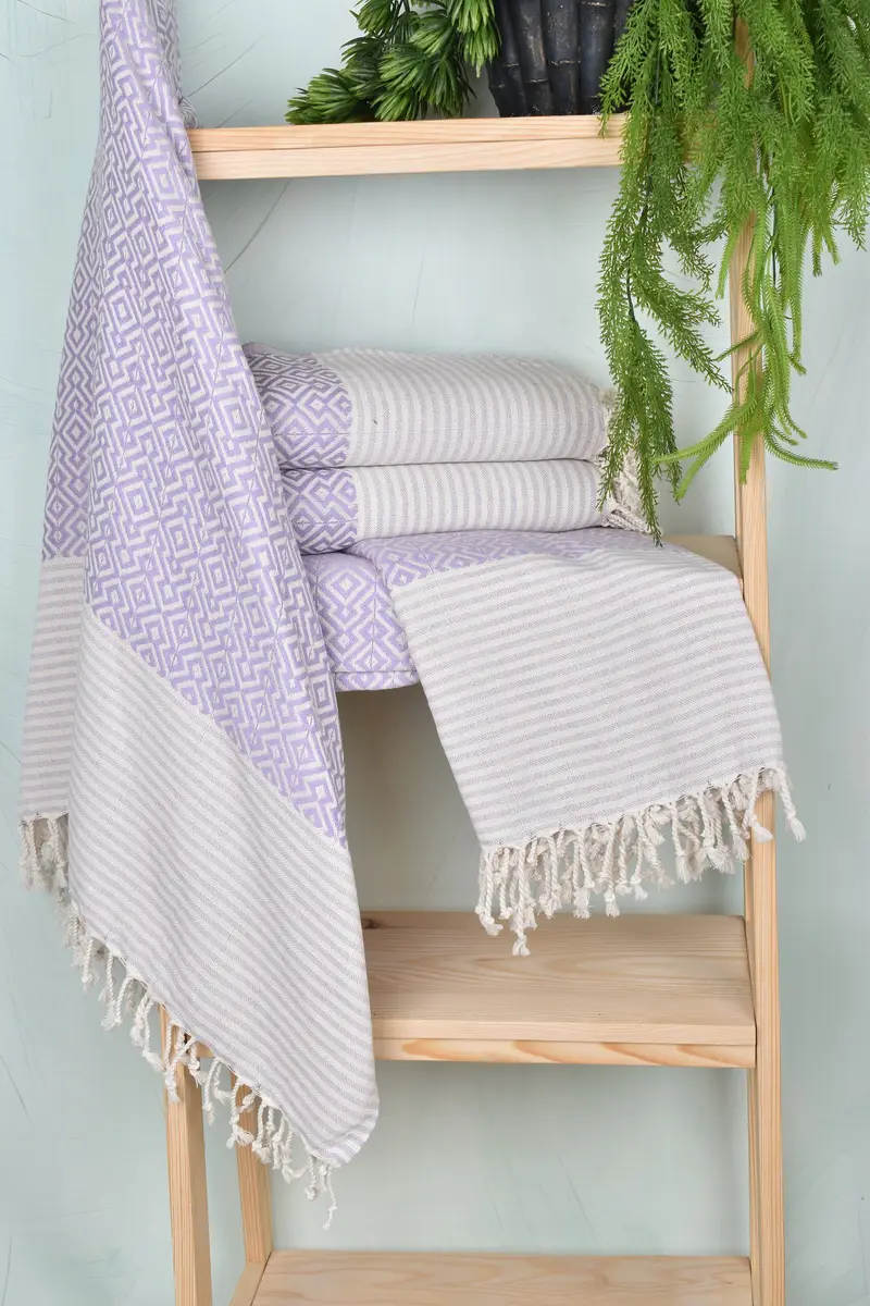 Embroidered Towel, Peshtemal Towel USA, Large Turkish Towel, Bridesmaid Gifts, Unique Wedding Gift, 76x38 Cotton Diamond Towel, Wedding For Favor - 6