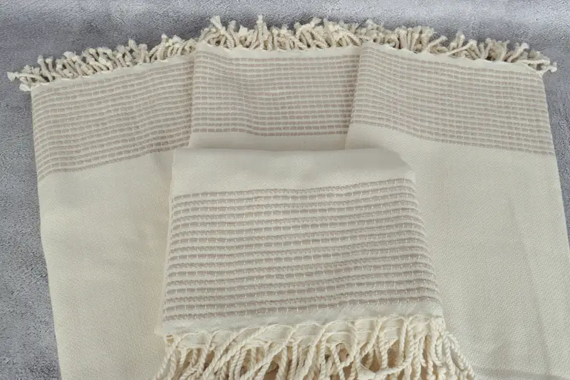 70x36 Cotton Striped Towel, Family Gift Basket, Gift For Him, Peshtemal Towel, Wedding Gift For Bride, Bachelorette Party Gift, Quick-dry towel - 4