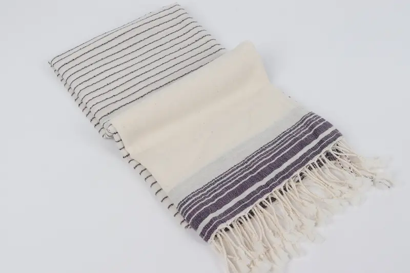 Best lightweight Turkish towel for travel USA, Handmade Gift, Merry Christmas Gifts, 68x36 Cotton Striped Towel, Thin towel, Quick-Dry Beach Towel - 6