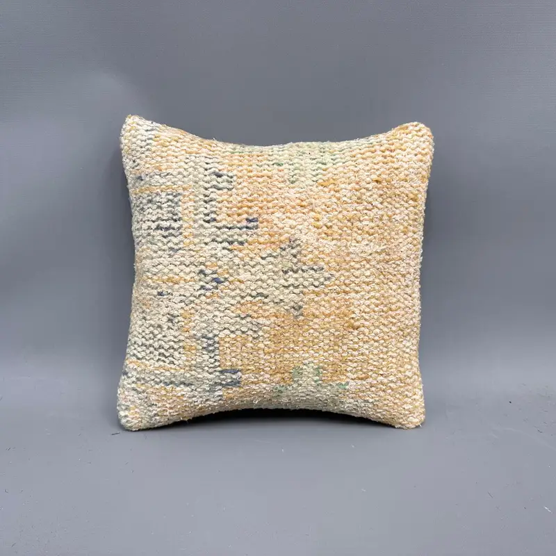 Pillow Cover, Home Decor Pillow, 12x12 Yellow Pillow Case, Boho Pillow, Comfy Throw Pillow Cover, Interior Designer Pillow, Southwestern Cushion - 4
