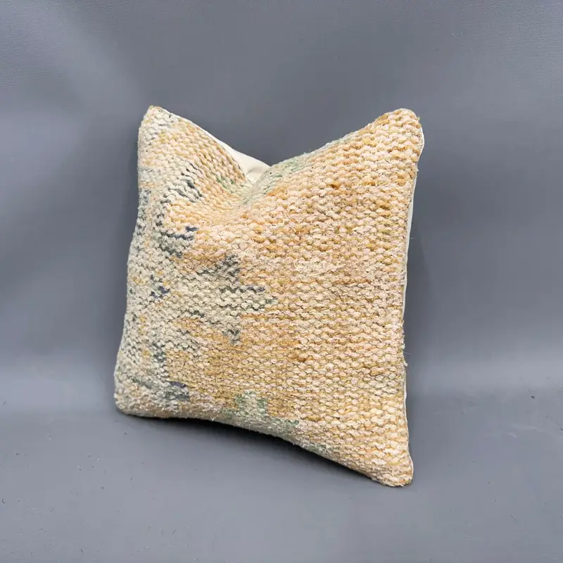 Pillow Cover, Home Decor Pillow, 12x12 Yellow Pillow Case, Boho Pillow, Comfy Throw Pillow Cover, Interior Designer Pillow, Southwestern Cushion - 3