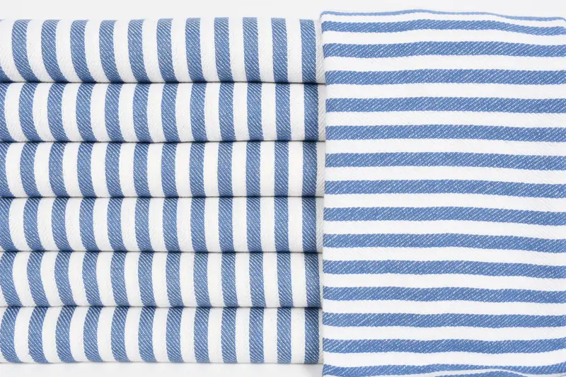 Kitchen Towel, 40x18 Cotton Striped Towel, Xmas Gifts, Gift For Best Friend, Monogram Hand Towel, Boyfriend Gift, Turkish Towel Hand Towel - 1