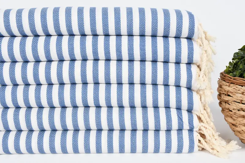 Kitchen Towel, 40x18 Cotton Striped Towel, Xmas Gifts, Gift For Best Friend, Monogram Hand Towel, Boyfriend Gift, Turkish Towel Hand Towel - 2