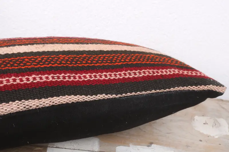 Outdoor Patio Pillow, 8x16 Red Pillow Cover, Cushion, Handmade Rug Seat Cushion Case, Pillow for Couch, Pet Pillow, Kilim Pillow, Antique Pillows - 6