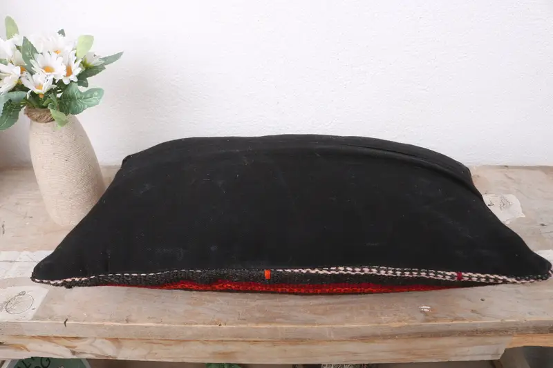 Outdoor Patio Pillow, 8x16 Red Pillow Cover, Cushion, Handmade Rug Seat Cushion Case, Pillow for Couch, Pet Pillow, Kilim Pillow, Antique Pillows - 7
