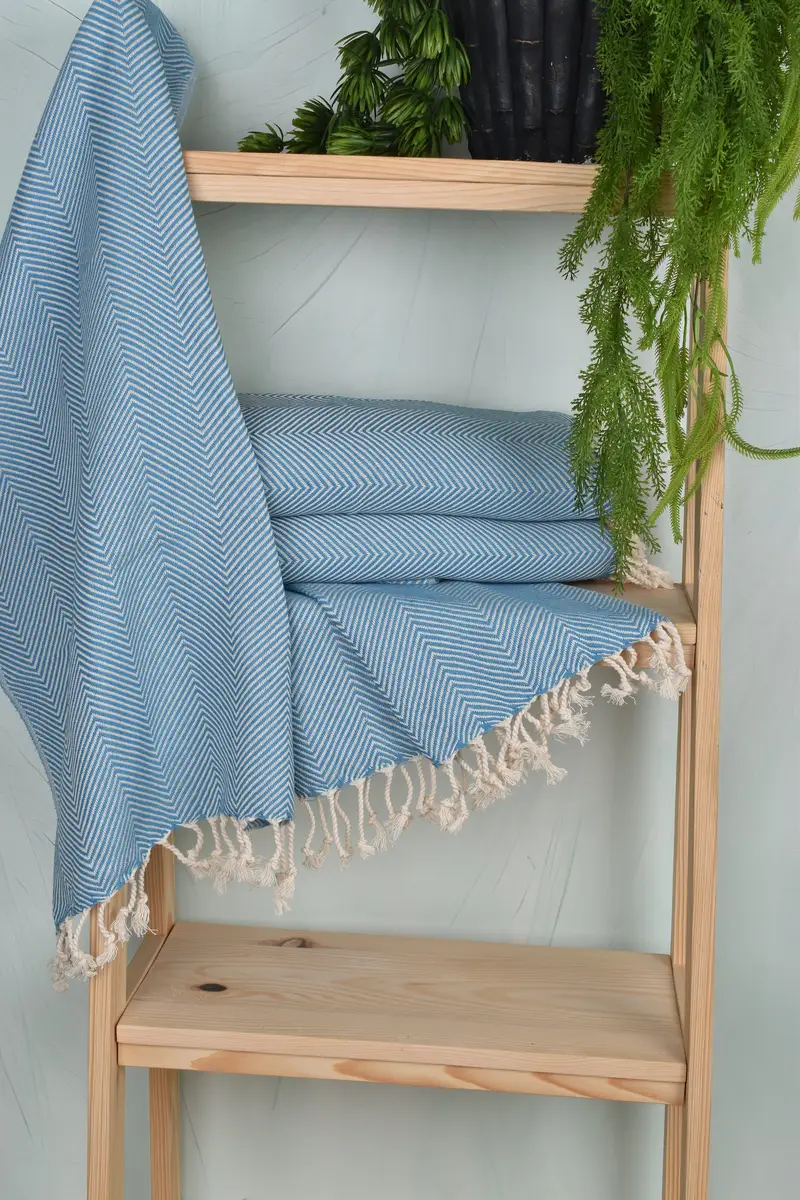 40x20 Cotton Herringbone Towel, Travel Towel, Kitchen Towel, Gift For Her, Personalize Gift, Monogram Kitchen Towel, Monogrammed Hand Towel - 6