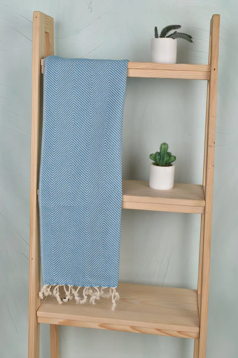 40x20 Cotton Herringbone Towel, Travel Towel, Kitchen Towel, Gift For Her, Personalize Gift, Monogram Kitchen Towel, Monogrammed Hand Towel - 8