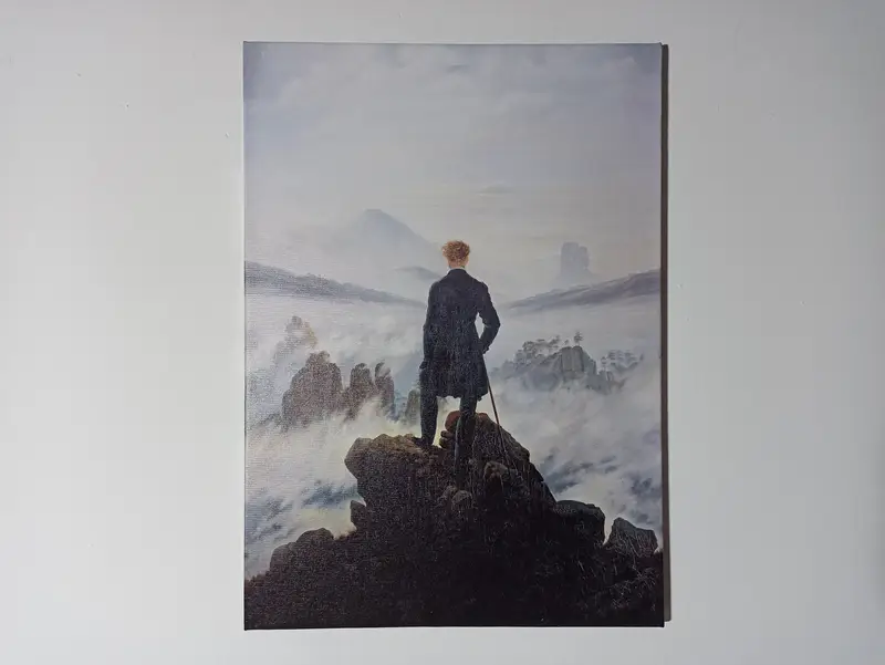 Caspar David Friedrich Canvas, Wanderer above the sea of fog Print, Wall Art Canvas, Original Print Canvas, Wall Hanging Decor, Canvas Art - 6